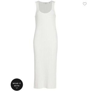 Vince Rib Scoop Neck Dress - Size XS